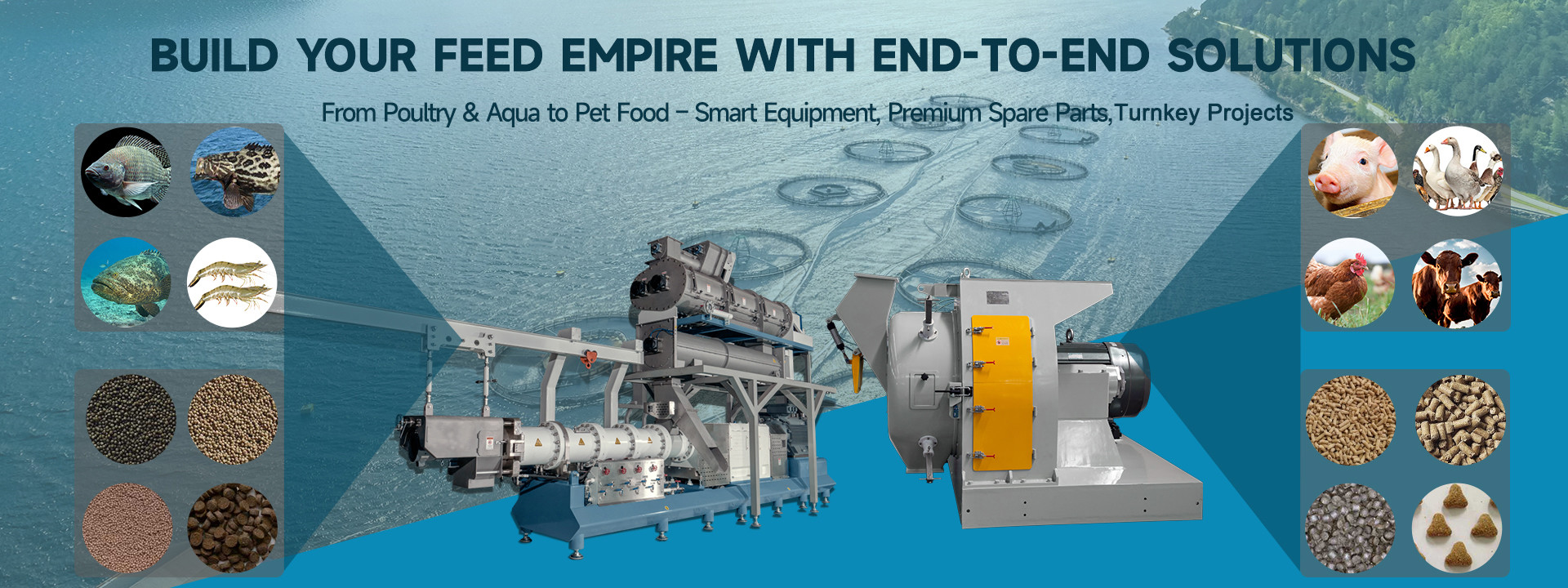 Aqua Feed Production Line factory - Feed Pellet Machine manufacturer ...